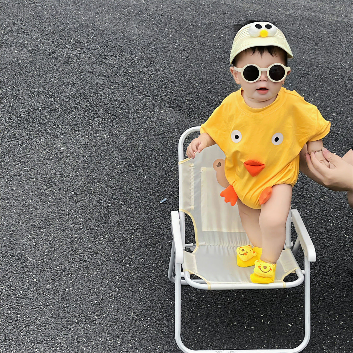 Embrace Comfort and Style with Our Newborn Cotton Triangle Rompers